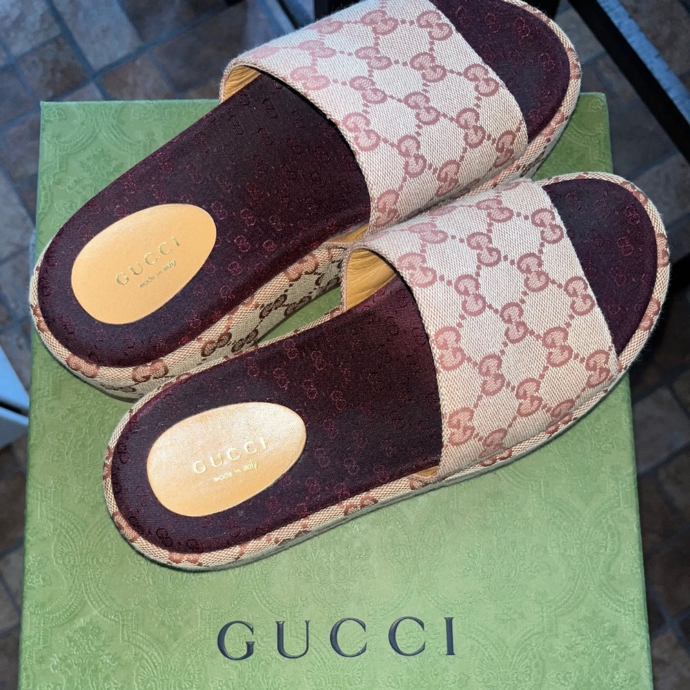 Gucci Platform Slides